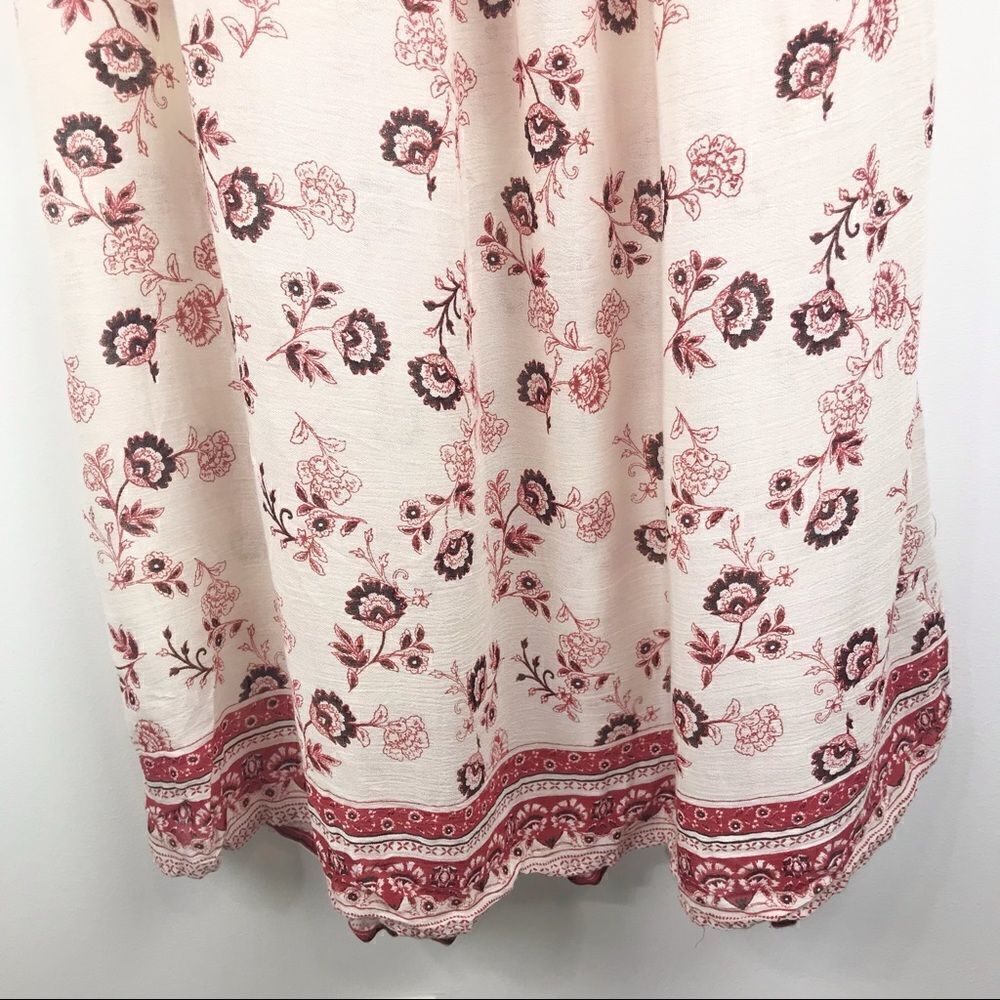Altar’d State Cream/ Red Floral Off Shoulder Dress NEW - Picture 10 of 16